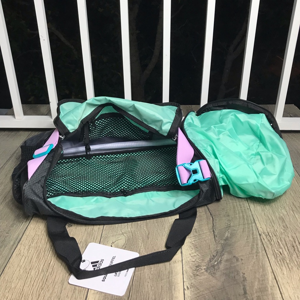 Adidas Bag Squad ||| Duffel Lilac Black Unisex - Picture 7 of 8